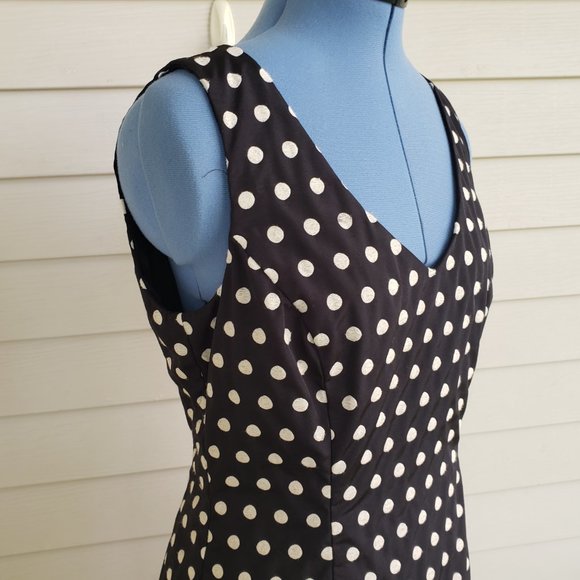Lauren Ralph Lauren sleeveless polka dot midi dress - Picture 4 of 9